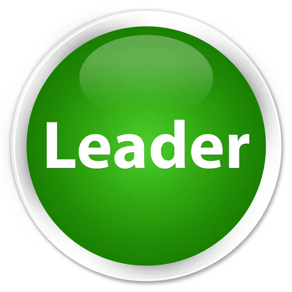 Ledare premium gröna runda knappen — Stockfoto