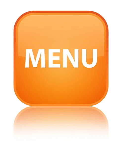 Menu special orange square button — Stock Photo, Image