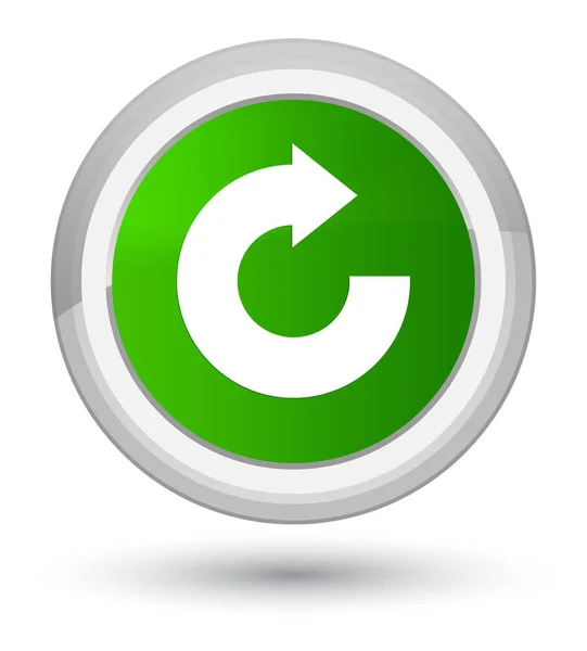 Reply arrow icon prime green round button — Stock Photo, Image
