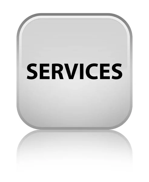 Servicios botón cuadrado blanco especial —  Fotos de Stock