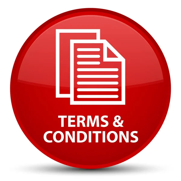 Terms and conditions (pages icon) special red round button