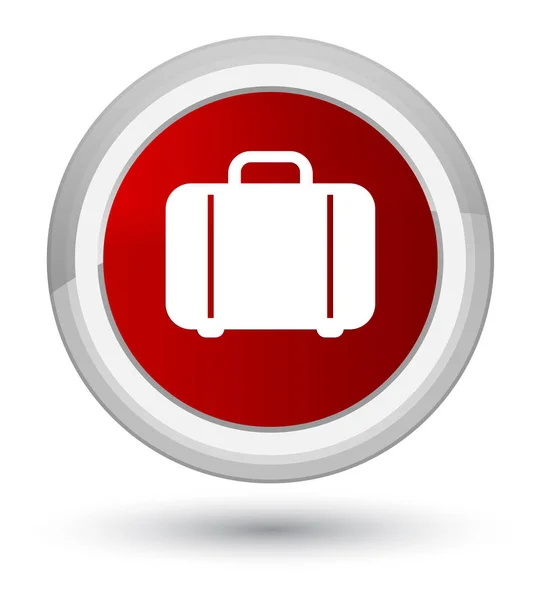 Icono de bolsa botón redondo rojo primo —  Fotos de Stock
