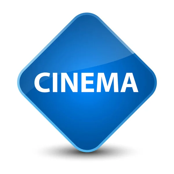 Cinema elegant blue diamond button — Stock Photo, Image