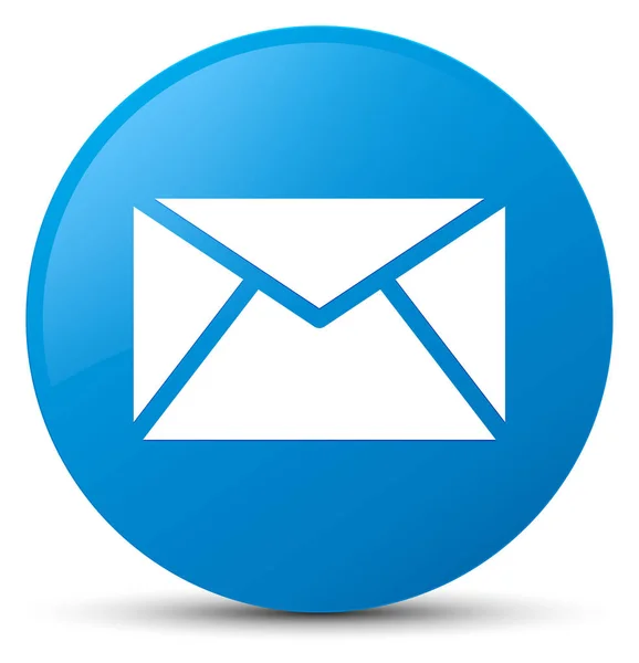 E-posta simgesi mavi düğme mavi — Stok fotoğraf