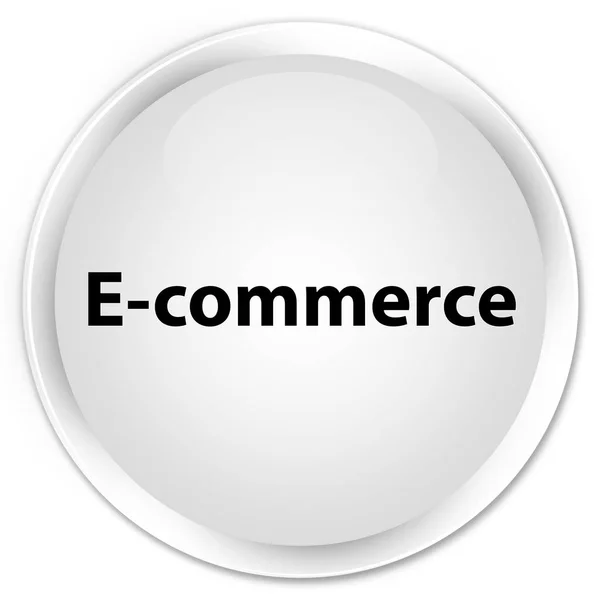 E-commerce premium white round button — Stock Photo, Image
