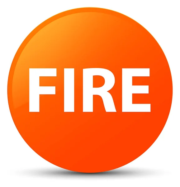 Пожежна помаранчева кругла кнопка — стокове фото