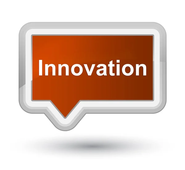 Innovation prime brun banner-knapp — Stockfoto