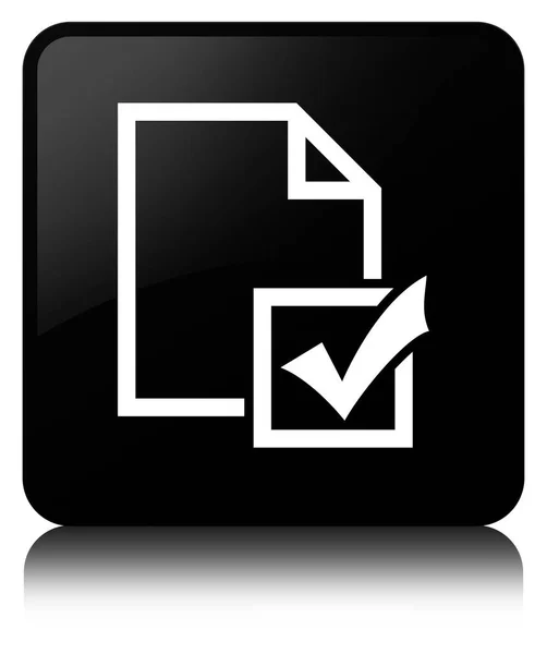 Survey icon black square button