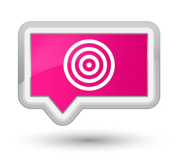 Ícone de destino botão de banner rosa prime — Fotografia de Stock