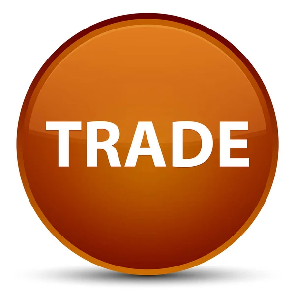 Trade special brauner runder Knopf — Stockfoto