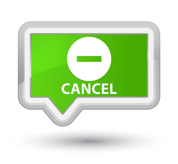 Cancel prime soft green banner button — Stock Photo, Image