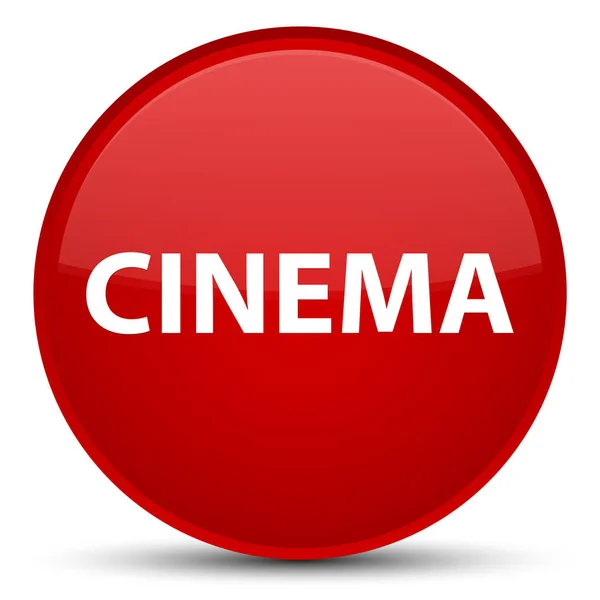 Cinema botão redondo vermelho especial — Fotografia de Stock