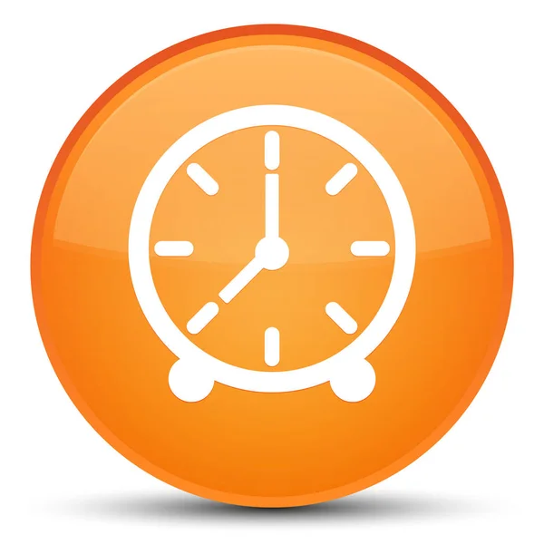 Icône de l'horloge bouton rond orange spécial — Photo