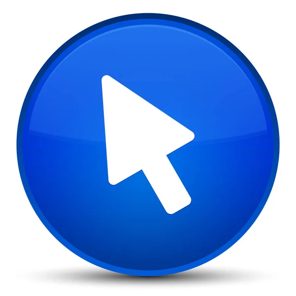 Cursor icon special blue round button — Stock Photo, Image