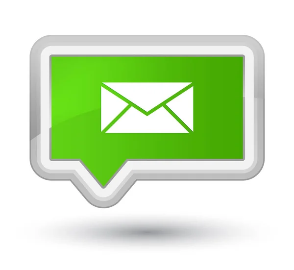 E-posta kutsal kişilerin resmi asal yumuşak yeşil afiş düğme — Stok fotoğraf