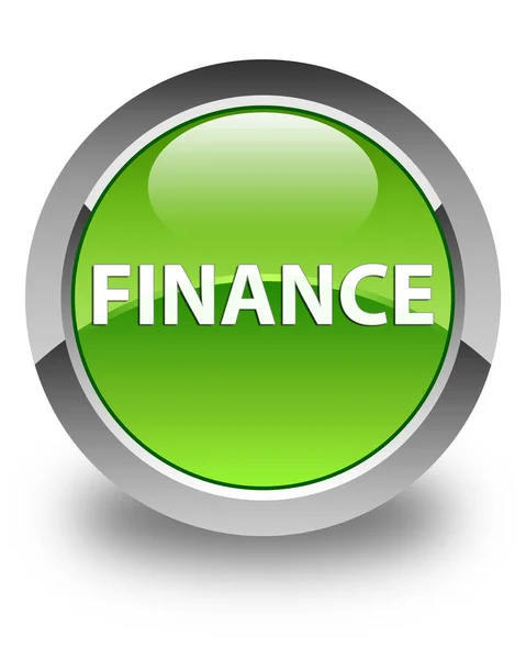 Finance glossy green round button — Stock Photo, Image