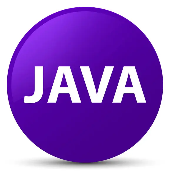 Java botón redondo púrpura — Foto de Stock