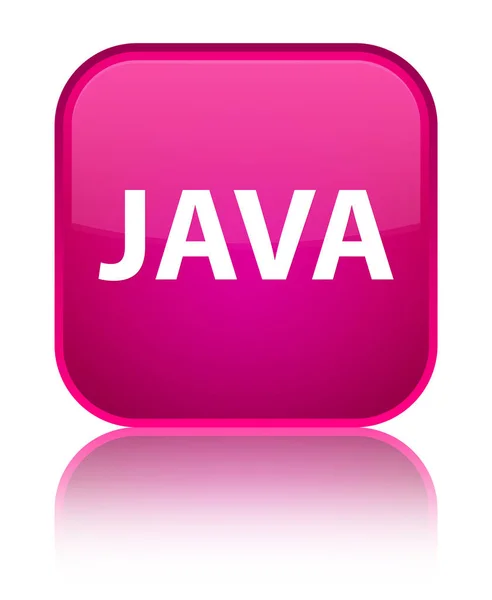 Java special pink square button — Stock Photo, Image