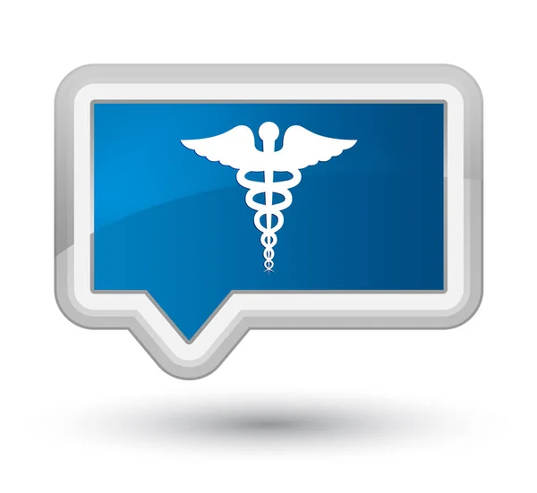 Medizinische Ikone Prime blauer Banner-Knopf — Stockfoto