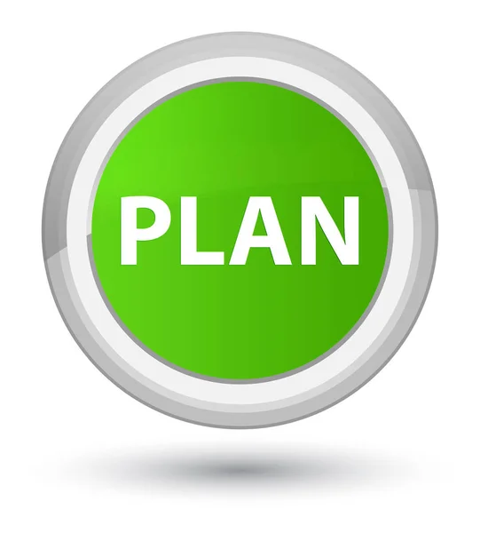 Plan prime soft green round button — Stock Photo, Image