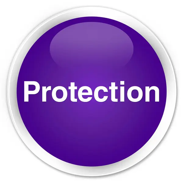 Bouton rond violet premium de protection — Photo