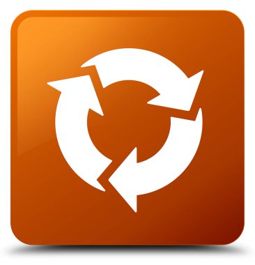 Yenile simgesini kahverengi kare düğmesi