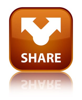 Pay özel kahverengi kare düğme