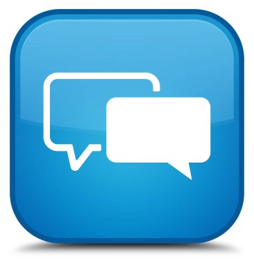 Referansları kutsal kişilerin resmi özel camgöbeği mavi kare düğme