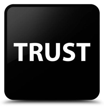 Güven siyah kare düğme
