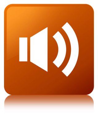 Ses simgesini kahverengi kare düğmesi