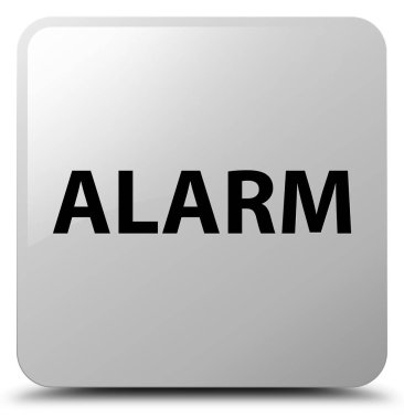Alarm beyaz kare düğmesi