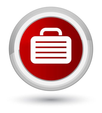 Çanta simge ilk kırmızı yuvarlak düğmeye