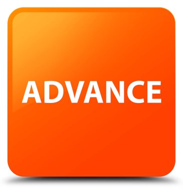 Peşin turuncu kare düğme