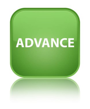 Önceden özel yumuşak yeşil kare düğme