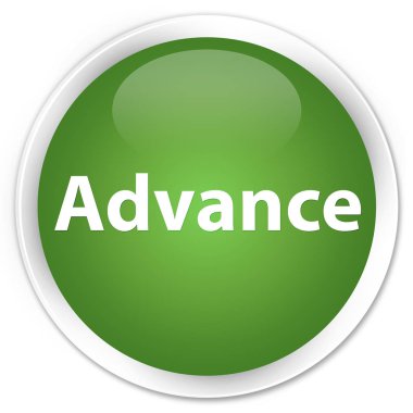 Avans sigorta primi yumuşak yeşil yuvarlak düğmesi