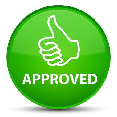 (Simge Yaşasın) özel yeşil yuvarlak düğmesi onaylı