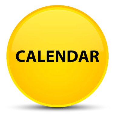 Takvim özel sarı yuvarlak düğmesi