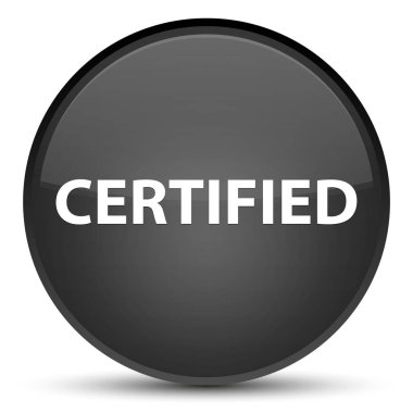 Sertifikalı özel siyah yuvarlak düğmesi