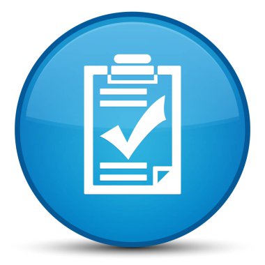 Denetim listesi simgesini özel mavi mavi yuvarlak düğmesi