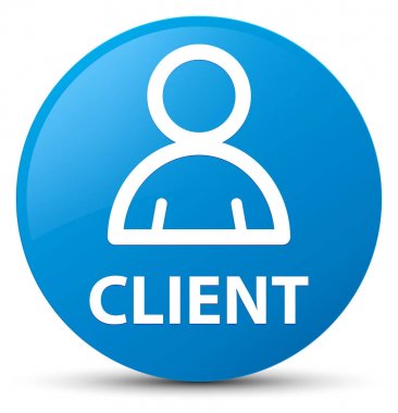 İstemci (üye simgesi) camgöbeği mavi yuvarlak düğmesi