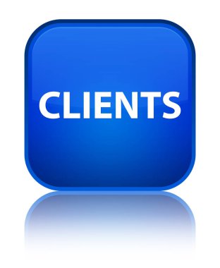 İstemciler özel mavi kare düğme