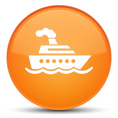 Cruise Gemi kutsal kişilerin resmi özel turuncu yuvarlak düğme