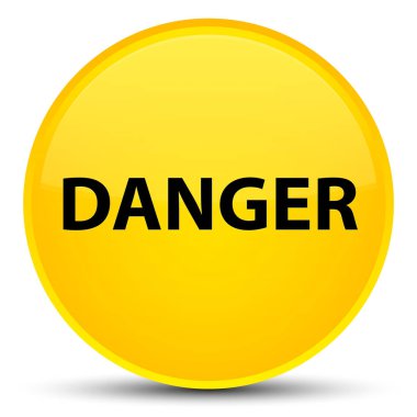 Tehlike özel sarı yuvarlak düğmesi