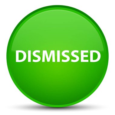 Özel yeşil yuvarlak düğmeye reddetti