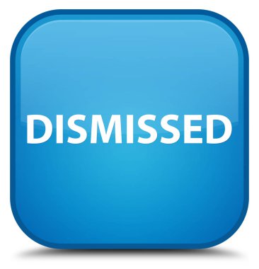 Özel mavi mavi kare düğme reddetti