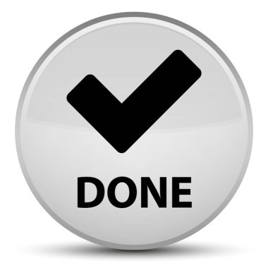 (Simge doğrulama) özel beyaz yuvarlak düğmesi