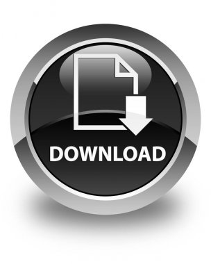 (Belge simgesi) parlak siyah düğmesini indir