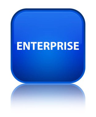 Kurumsal özel mavi kare düğme