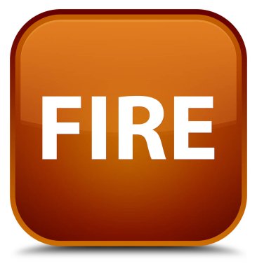 Yangın özel kahverengi kare düğme