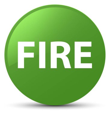 Yangın yumuşak yeşil yuvarlak düğmesi